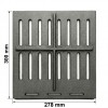 Ruszt żeliwny do kominka pieca Uniflam 30x27,8 