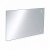 Szkło kominkowe żaroodporne na wymiar Mirror Glass z dwoma otworami 