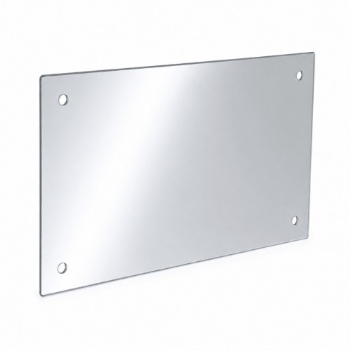 Temprix - Szklo kominkowe zaroodporne na wymiar Mirror Glass z czterema otworami 