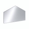 Szkło kominkowe żaroodporne na wymiar Mirror Glass w kształcie domku 