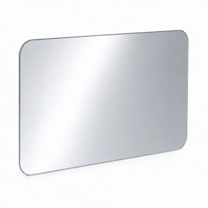 Szkło kominkowe żaroodporne na wymiar Mirror Glass z czterema narożnikami