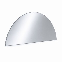 Szkło kominkowe żaroodporne na wymiar Mirror Glass w kształcie półkola