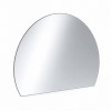 Szkło kominkowe żaroodporne na wymiar Mirror Glass w kształcie fragmentu koła 