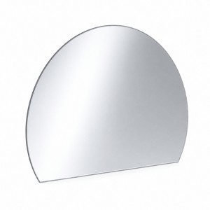 Szkło kominkowe żaroodporne na wymiar Mirror Glass w kształcie fragmentu koła