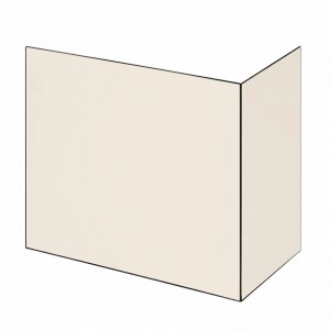 Temprix - Szyba kominkowa gieta pod katem prostym na wymiar 4 mm