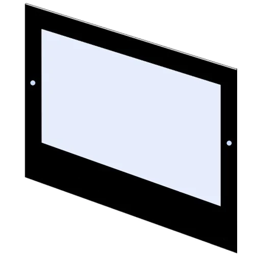 Szyba kominkowa prosta dekor do kominka Lechma Lux PL190