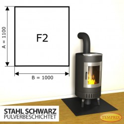 Podstawa kominkowa ze stali czarnej F2