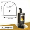 Podstawa kominkowa z aluminium A1 