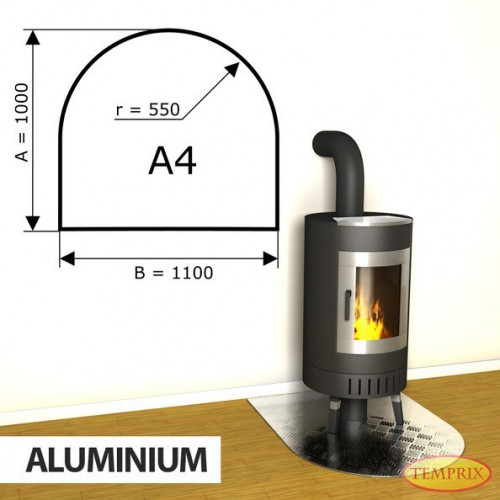 Temprix - Podstawa kominkowa z aluminium A4 