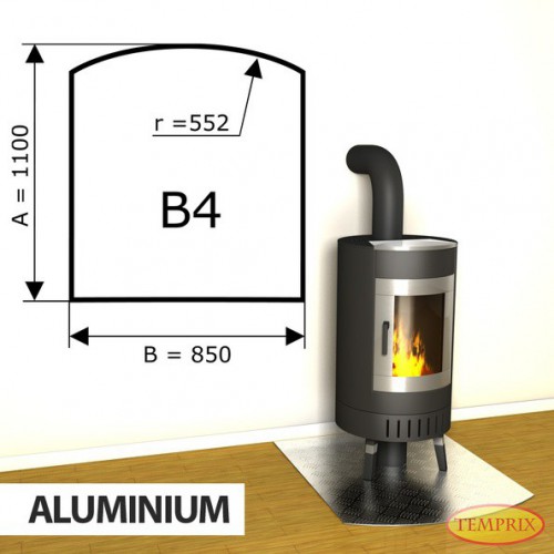 Temprix - Podstawa kominkowa z aluminium B4 