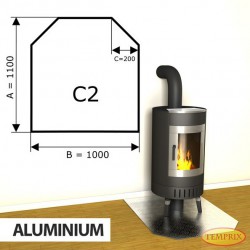 Podstawa kominkowa z aluminium C2