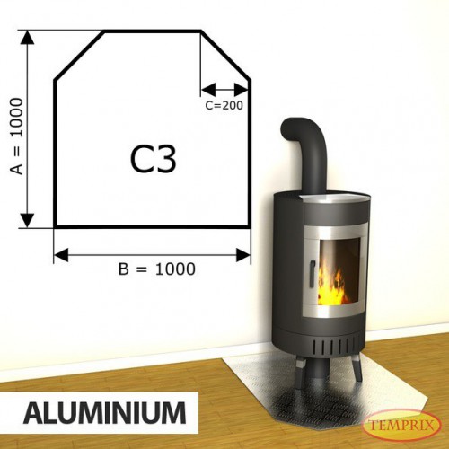 Temprix - Podstawa kominkowa z aluminium C3 