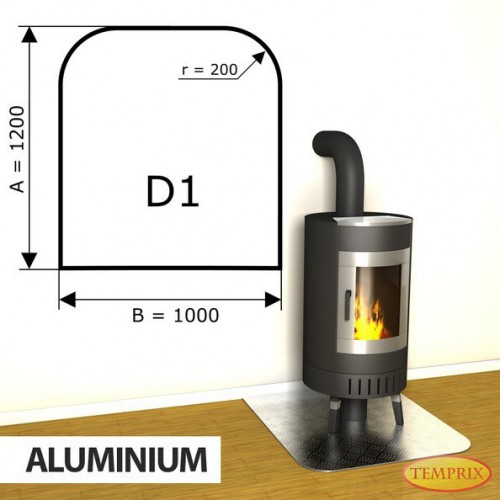 Temprix - Podstawa kominkowa z aluminium D1 