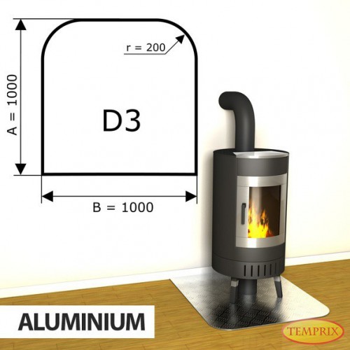 Temprix - Podstawa kominkowa z aluminium D3 