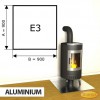 Podstawa kominkowa z aluminium E3 