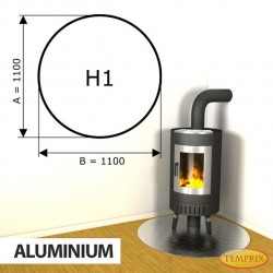 Podstawa kominkowa z aluminium H1