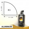 Podstawa kominkowa z aluminium K1 