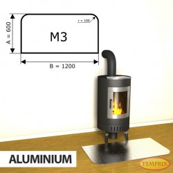 Podstawa kominkowa z aluminium M3