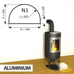 Podstawa kominkowa z aluminium N1