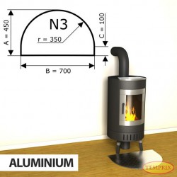 Podstawa kominkowa z aluminium N3