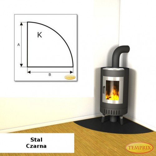Temprix - Podstawa pod kominek ze stali czarnej KS1 