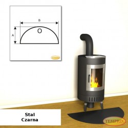 Podstawa przed kominek ze stali czarnej OS1