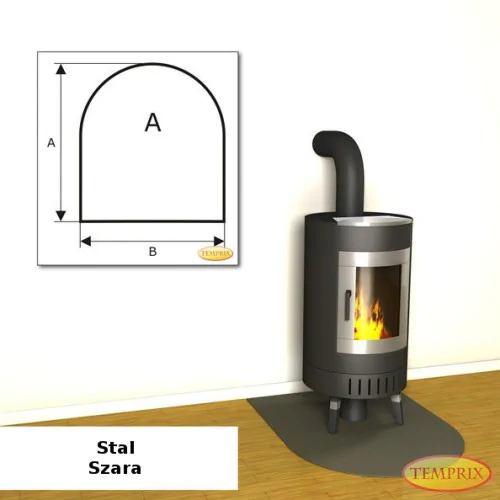 Temprix - Podstawa pod kominek ze stali szarej AS1